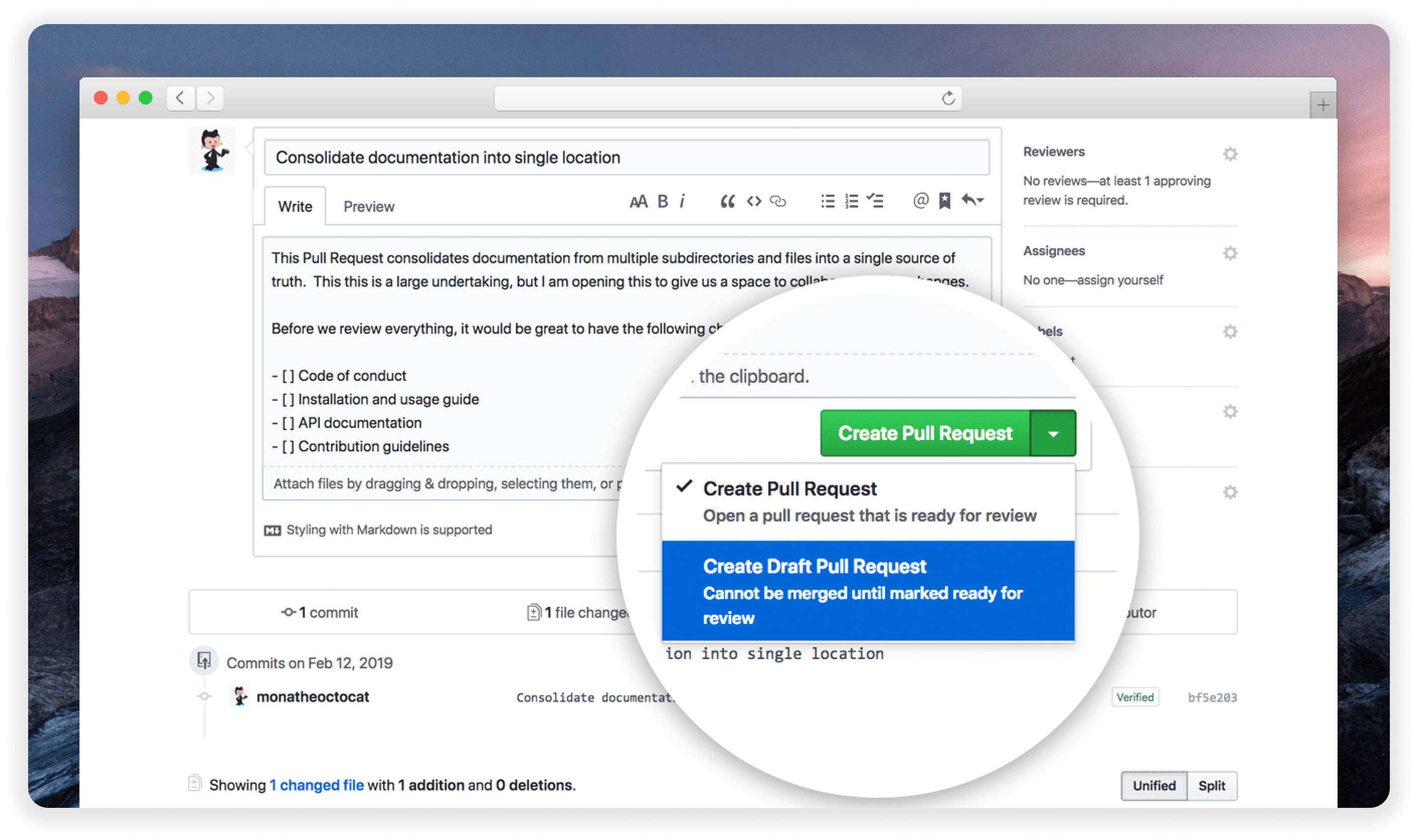 How to open a pull request